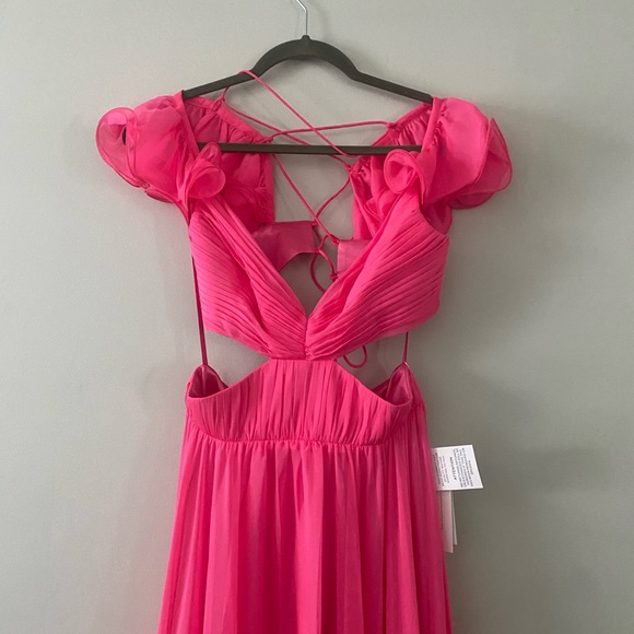 Hot pink Mac Duggal gown, brand new! Barbiecore🎀 - Picture 4 of 8